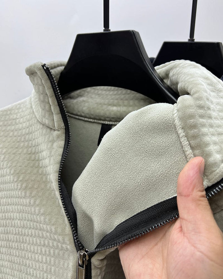 Half-Zip Alpaca Fleece Pullover