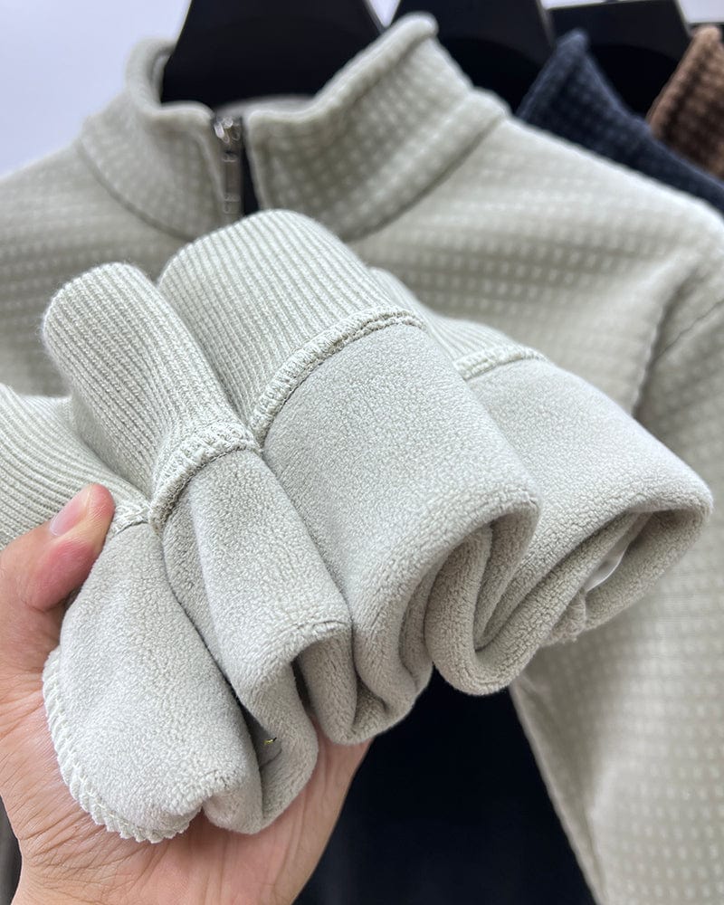 Half-Zip Alpaca Fleece Pullover