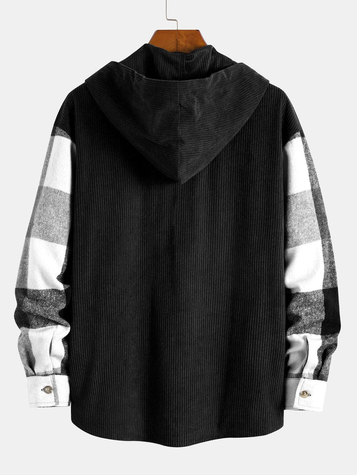 Corduroy Hooded Shirt