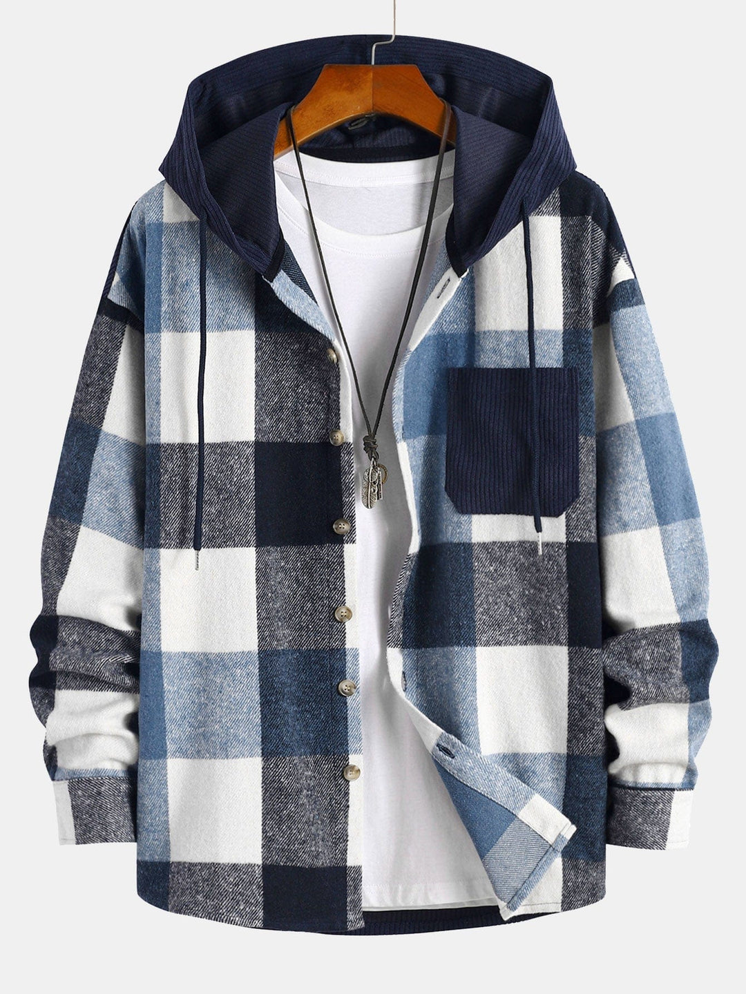 Corduroy Hooded Shirt