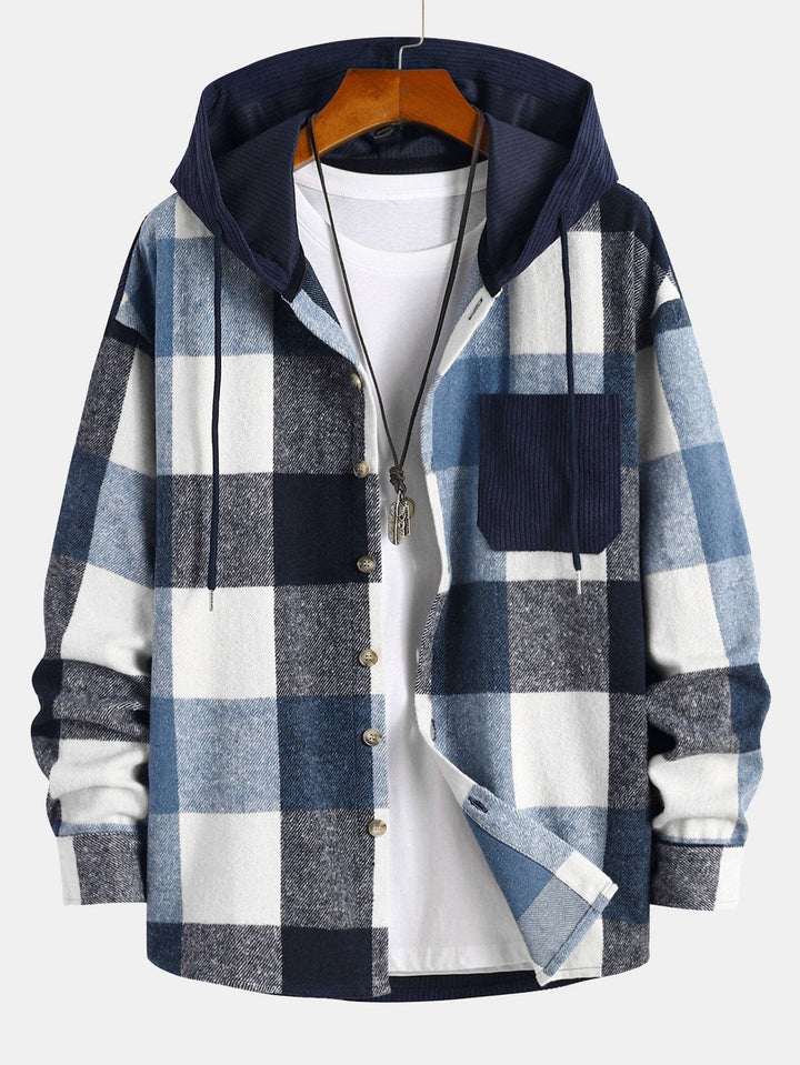 Corduroy Hooded Shirt