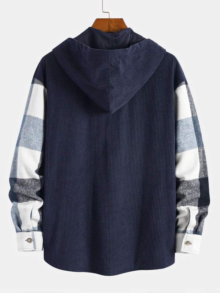 Corduroy Hooded Shirt