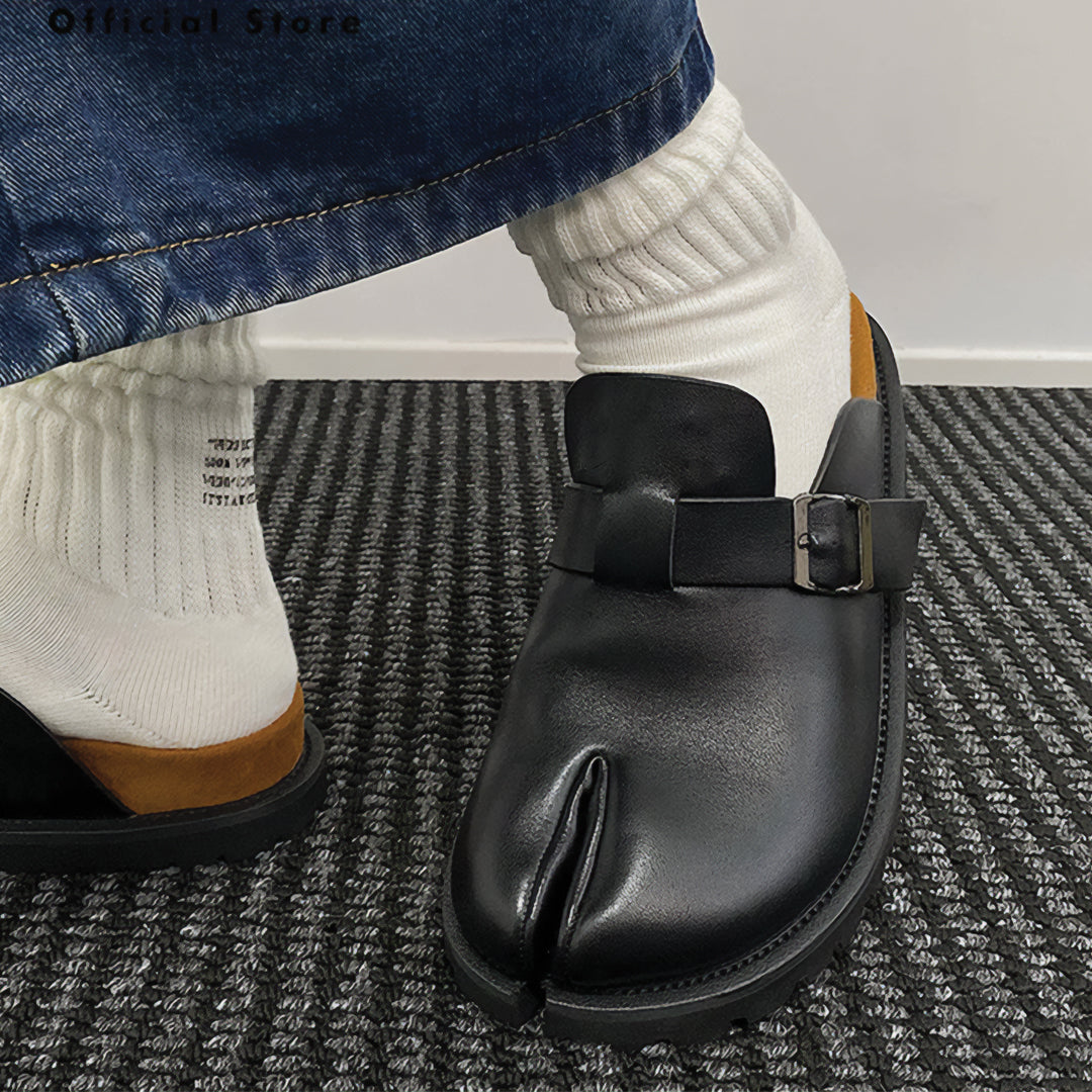 Tabi Buckle Mules