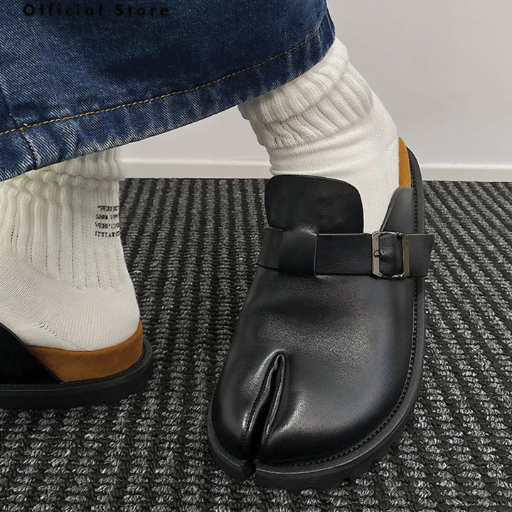 Tabi Buckle Mules