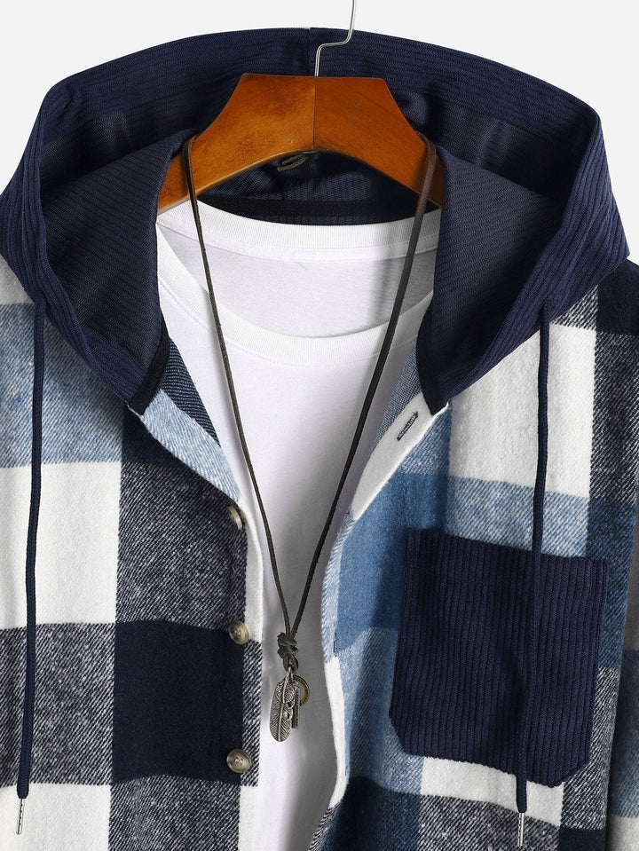 Corduroy Hooded Shirt