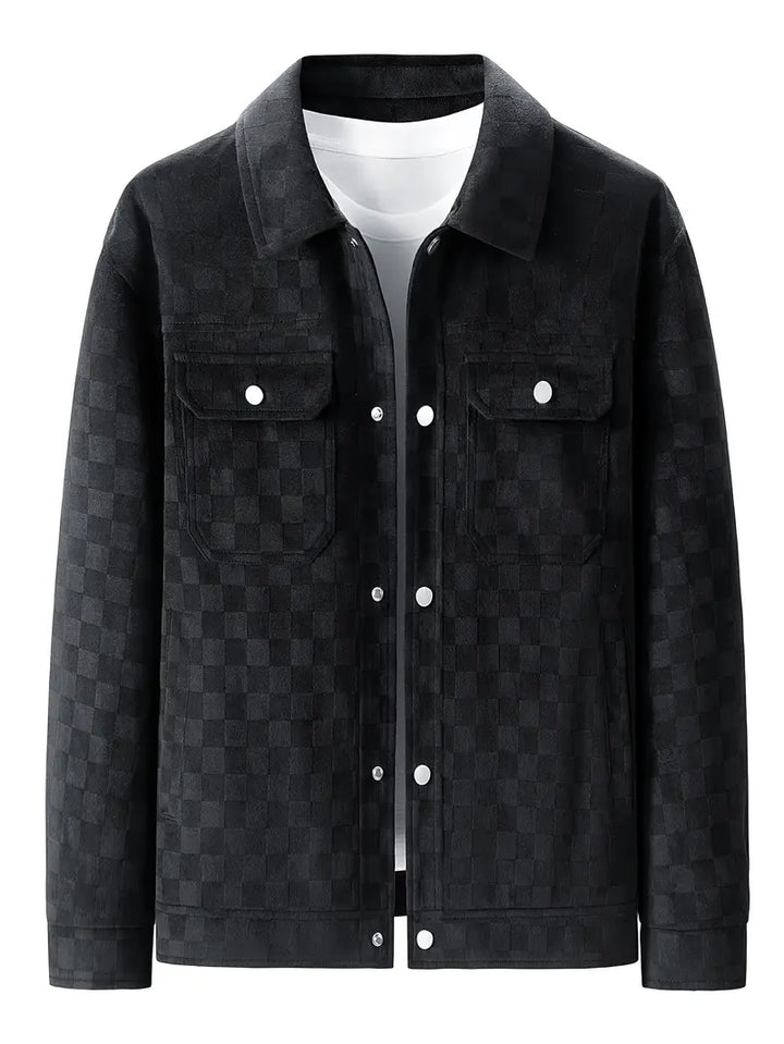 Alvaré Checkered Suede Jacket