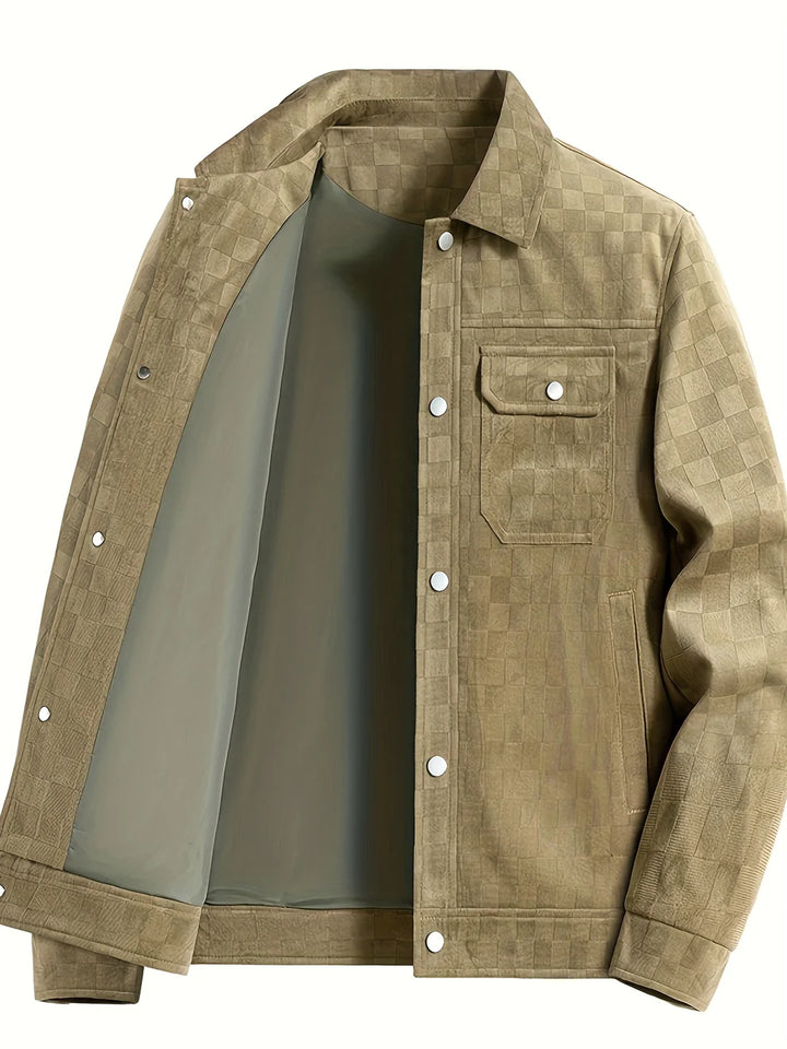 Alvaré Checkered Suede Jacket