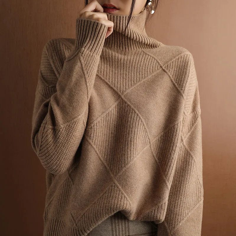 L'Aurablend Chunky Lotus™ Turtleneck