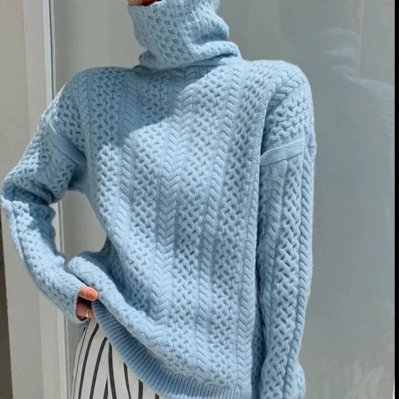 CASHMERE COUTURE TURTLENECK SWEATER