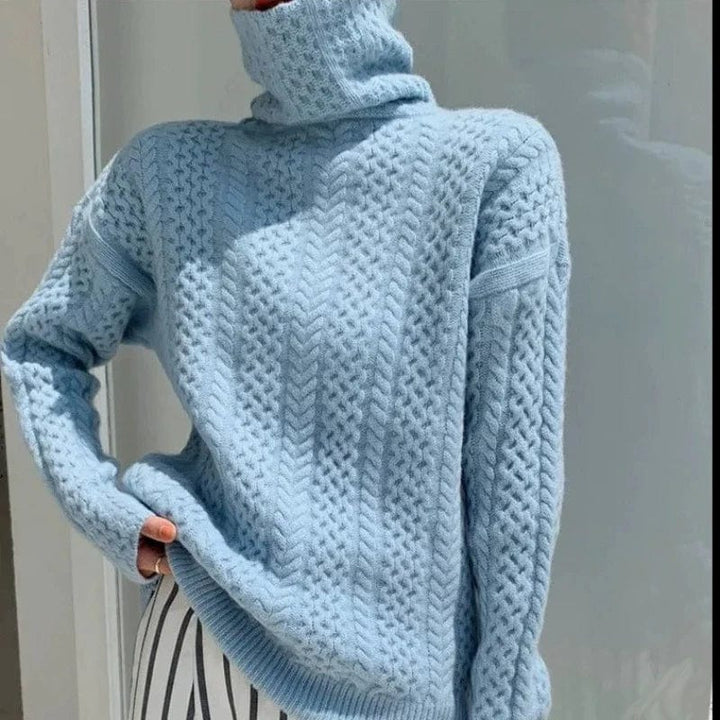 CASHMERE COUTURE TURTLENECK SWEATER