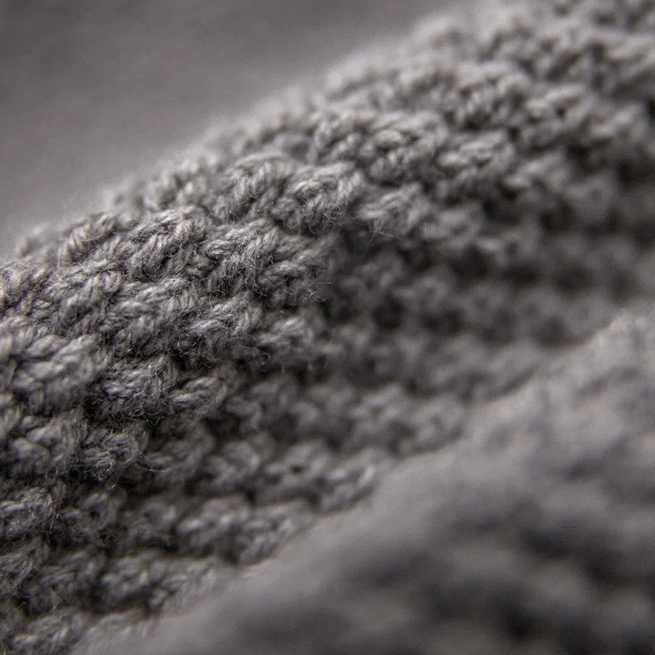 Rockfella Half-Zip Knitted Hoodie