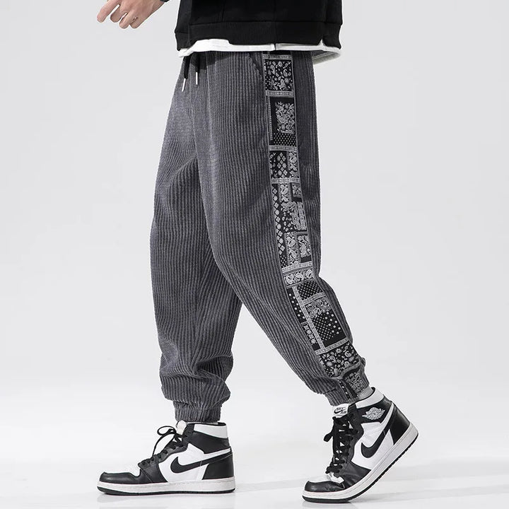Bandana Corduroy Sweatpants