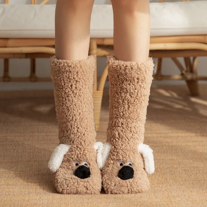 Furry Friends Slipper Socks