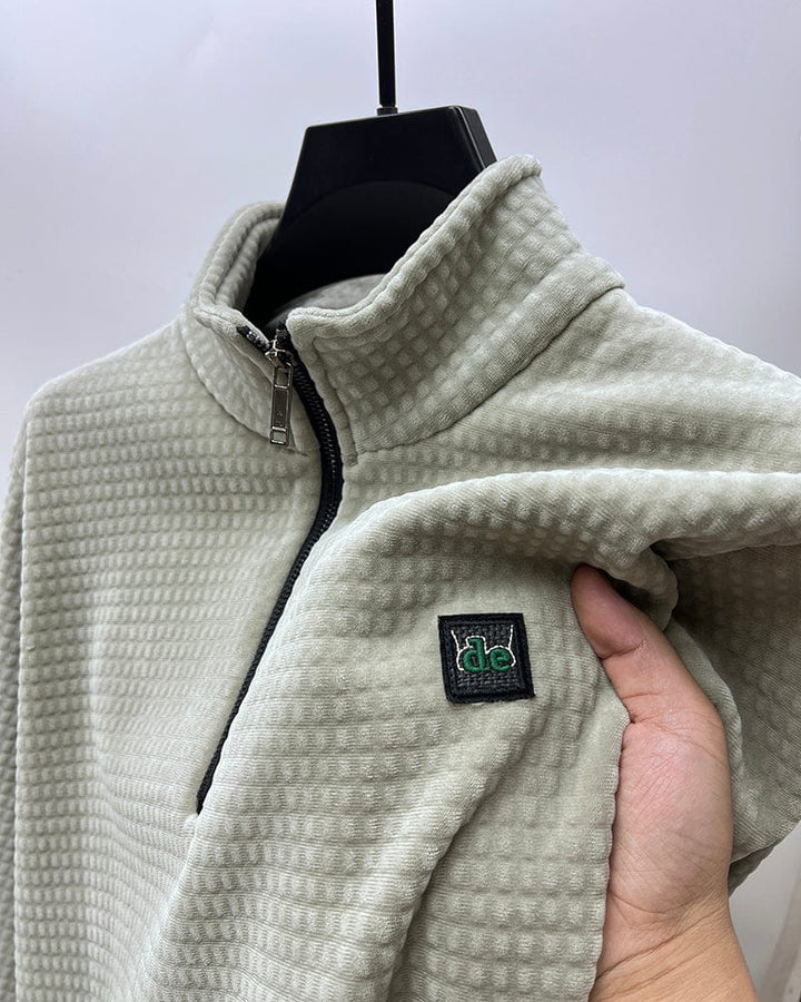Half-Zip Alpaca Fleece Pullover