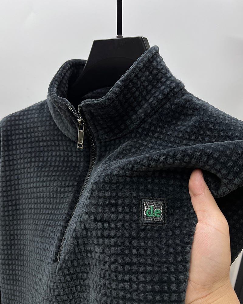 Half-Zip Alpaca Fleece Pullover