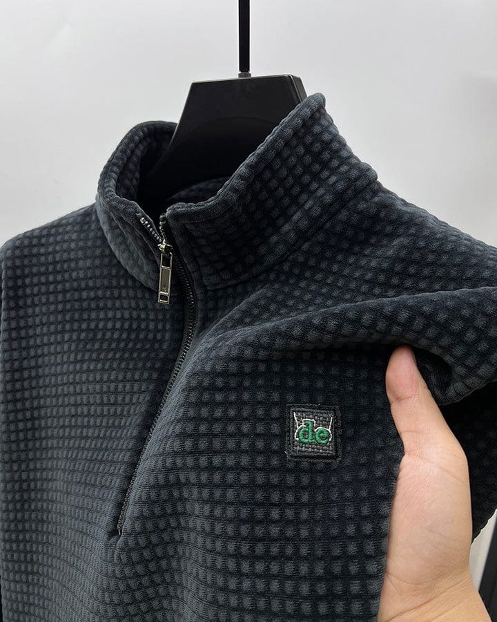 Half-Zip Alpaca Fleece Pullover