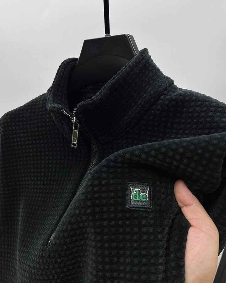Half-Zip Alpaca Fleece Pullover