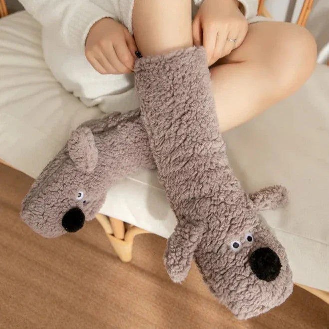 Furry Friends Slipper Socks