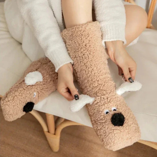 Furry Friends Slipper Socks