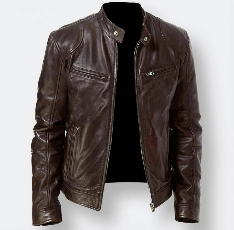 Vincenzo Leather Moto Jacket
