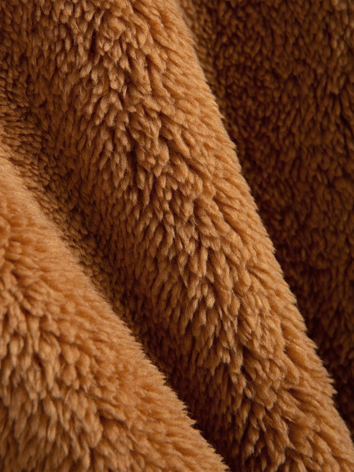 Teddy Zip Up Hooded Coat