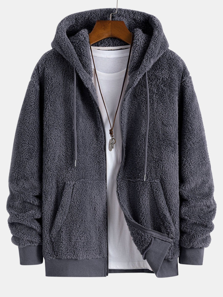 Teddy Zip Up Hooded Coat