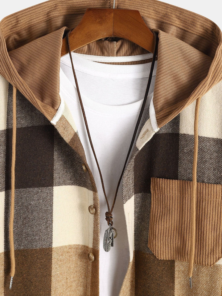 Corduroy Hooded Shirt