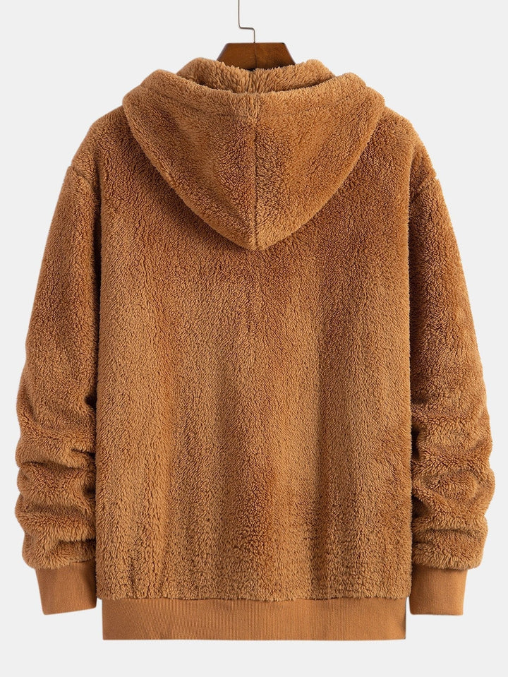Teddy Zip Up Hooded Coat