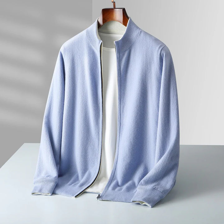 Lorenti Cashmere Zip Cardigan