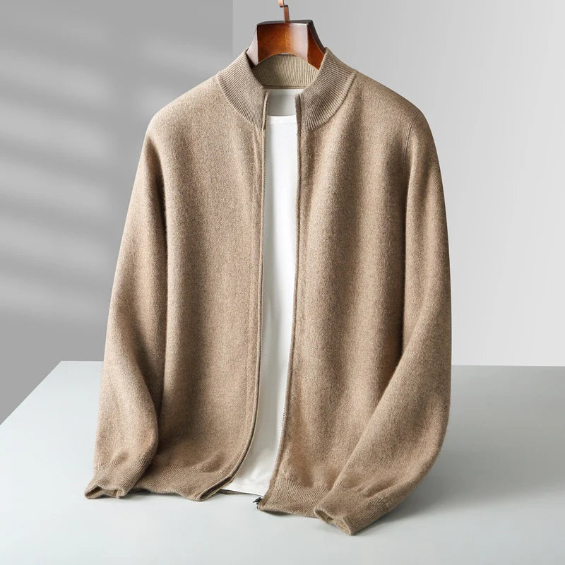 Lorenti Cashmere Zip Cardigan