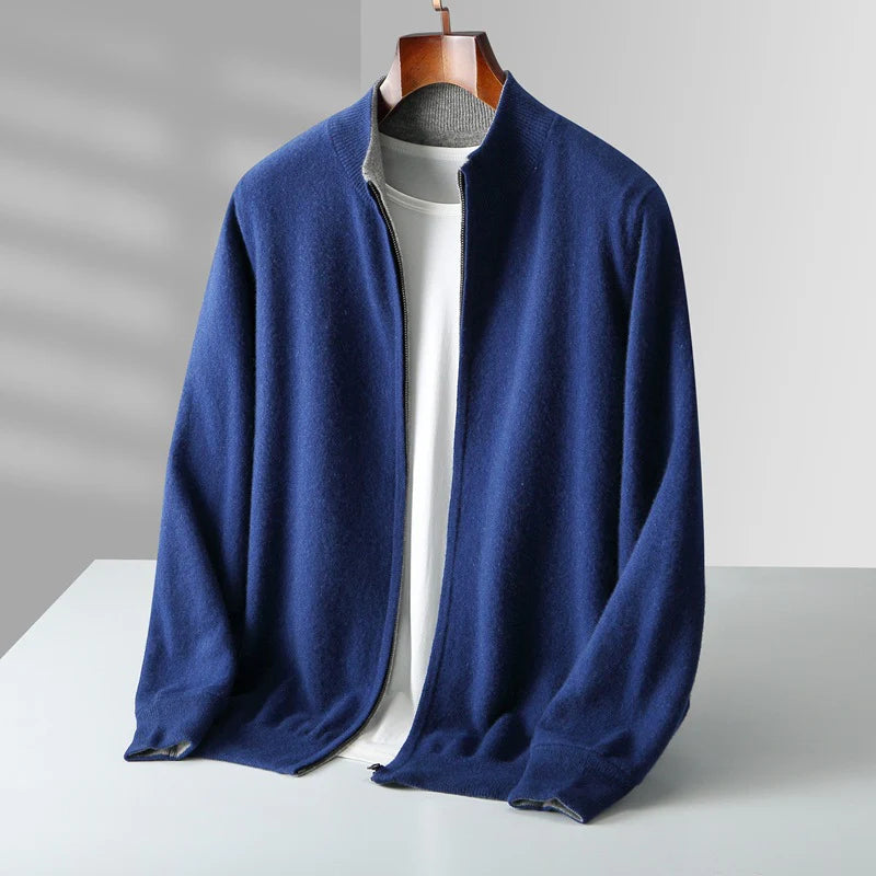 Lorenti Cashmere Zip Cardigan