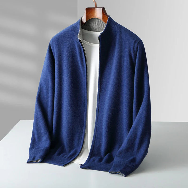 Lorenti Cashmere Zip Cardigan