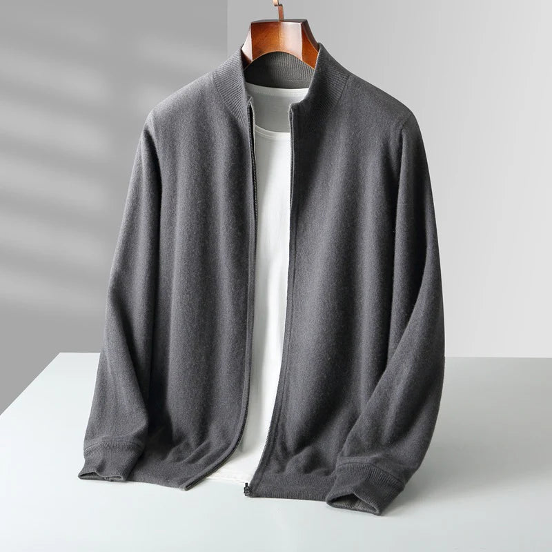Lorenti Cashmere Zip Cardigan