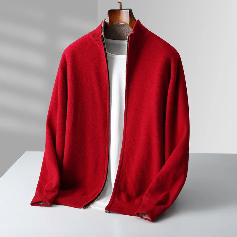 Lorenti Cashmere Zip Cardigan