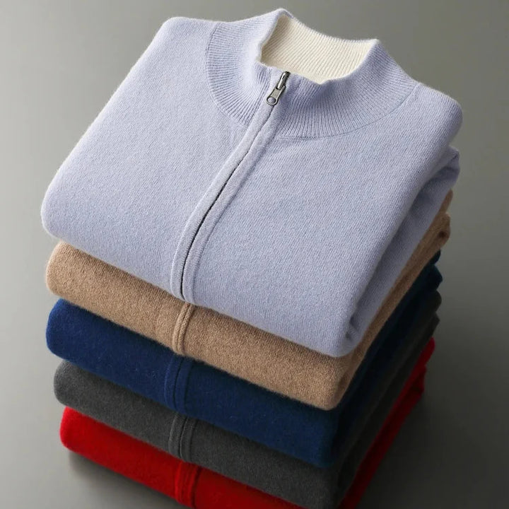 Lorenti Cashmere Zip Cardigan