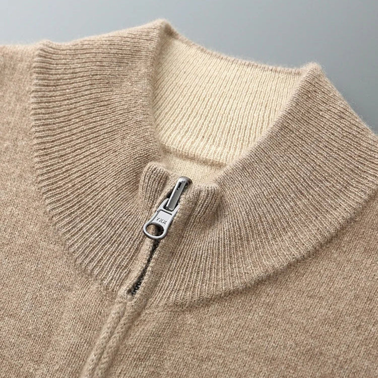 Lorenti Cashmere Zip Cardigan