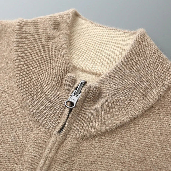 Lorenti Cashmere Zip Cardigan