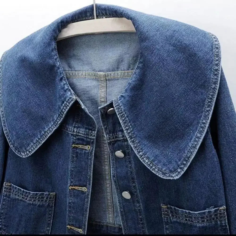 Vittoria Denim Crop Coat