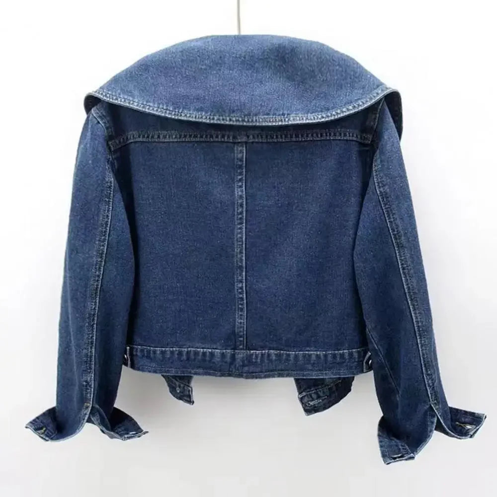 Vittoria Denim Crop Coat