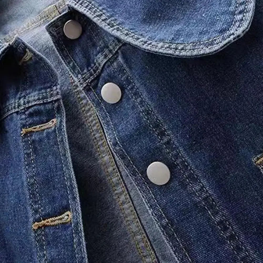 Vittoria Denim Crop Coat