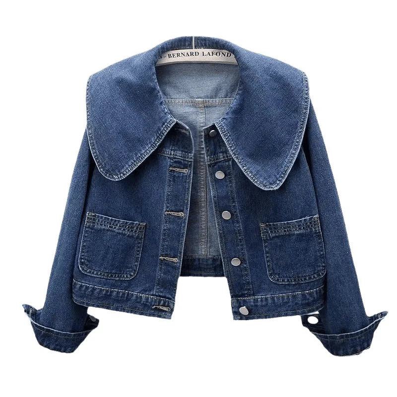 Vittoria Denim Crop Coat