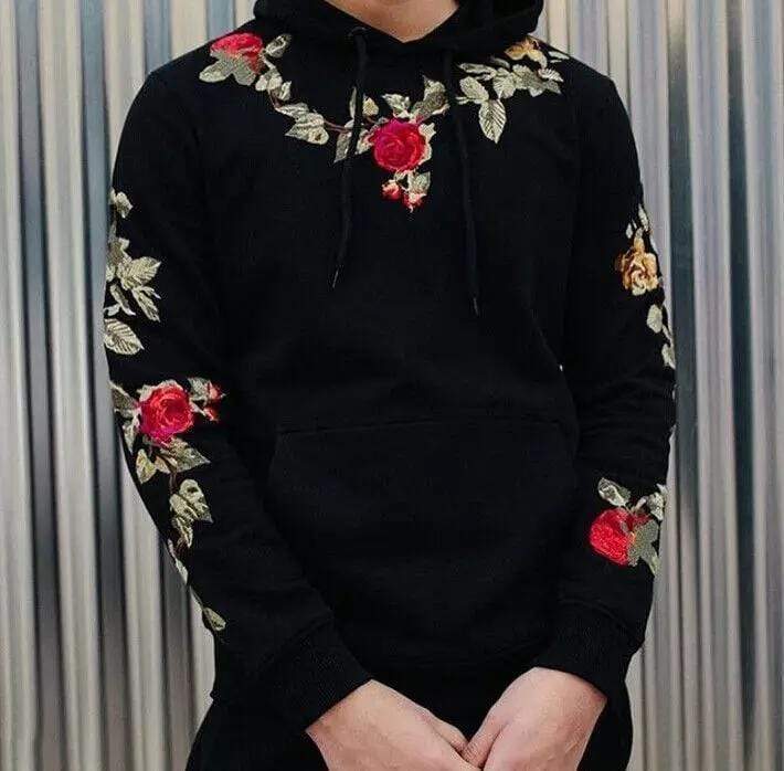 Rose Floral Hoodie