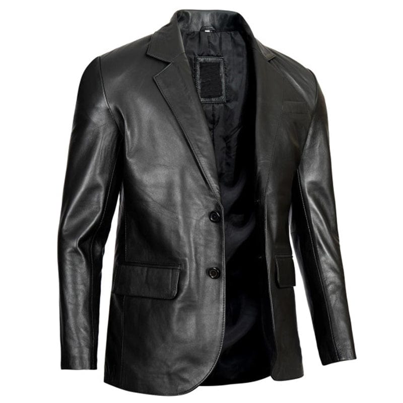 Mazzer Leather Blazer