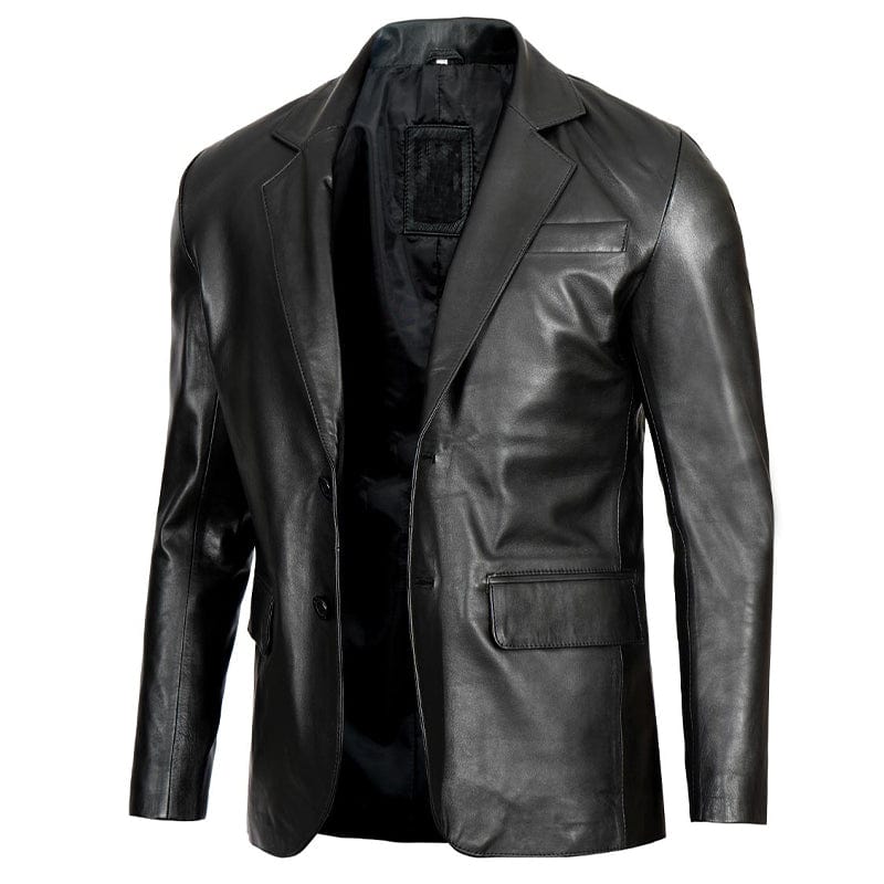 Mazzer Leather Blazer