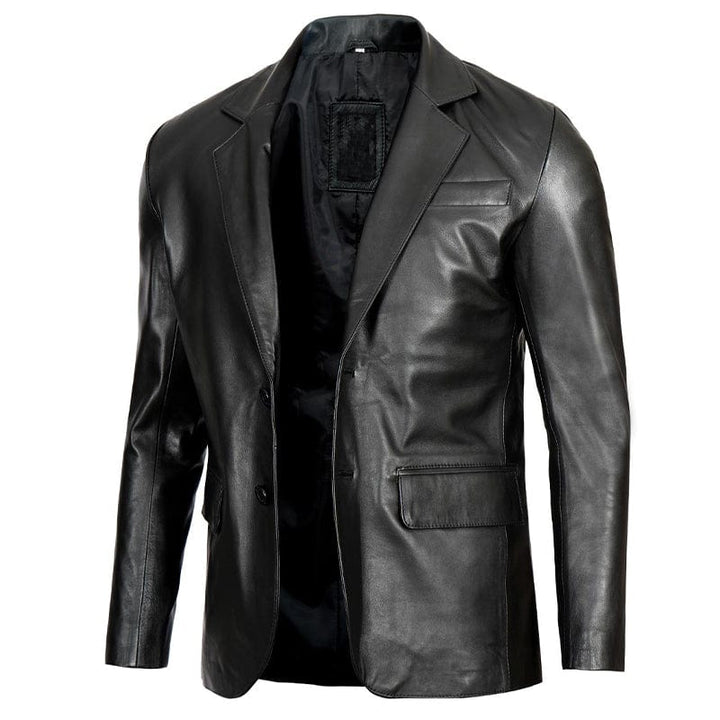 Mazzer Leather Blazer