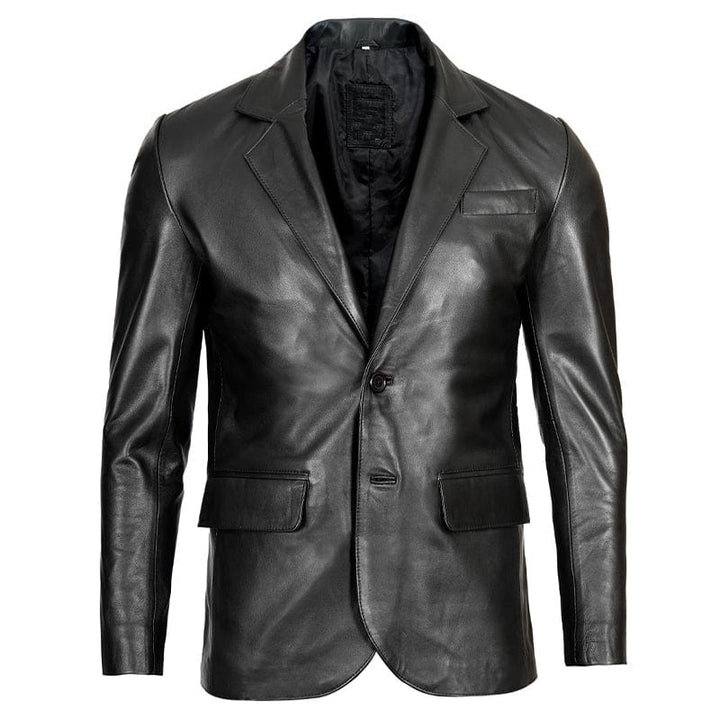 Mazzer Leather Blazer