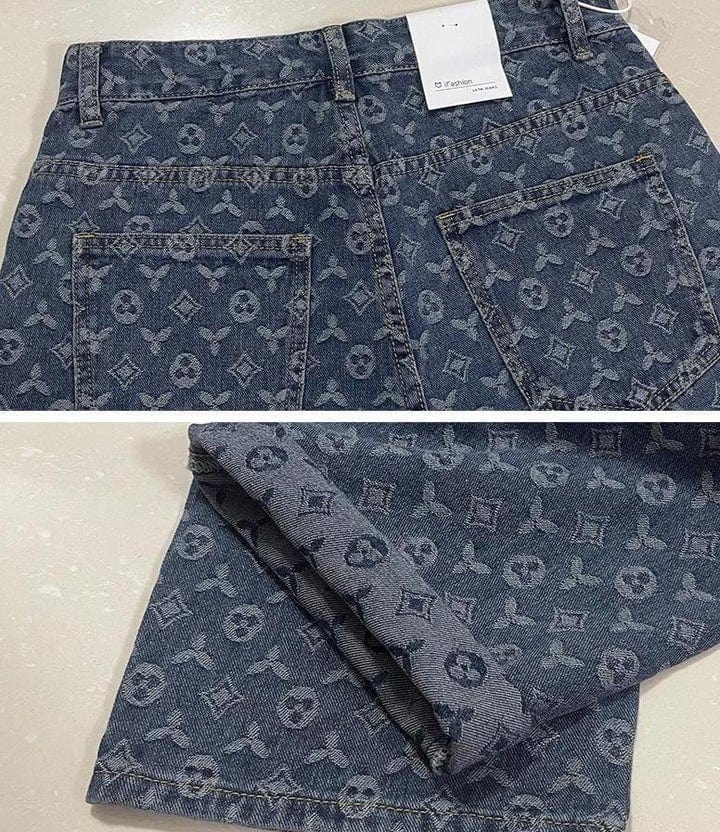 JACQUARD JEANS