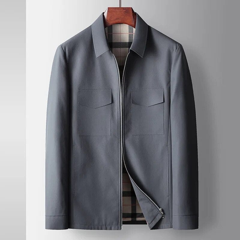 Edemo Plaid Overcoat