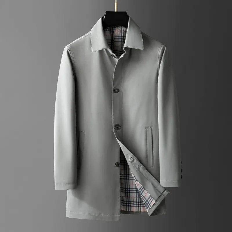Leery Plaid Overcoat