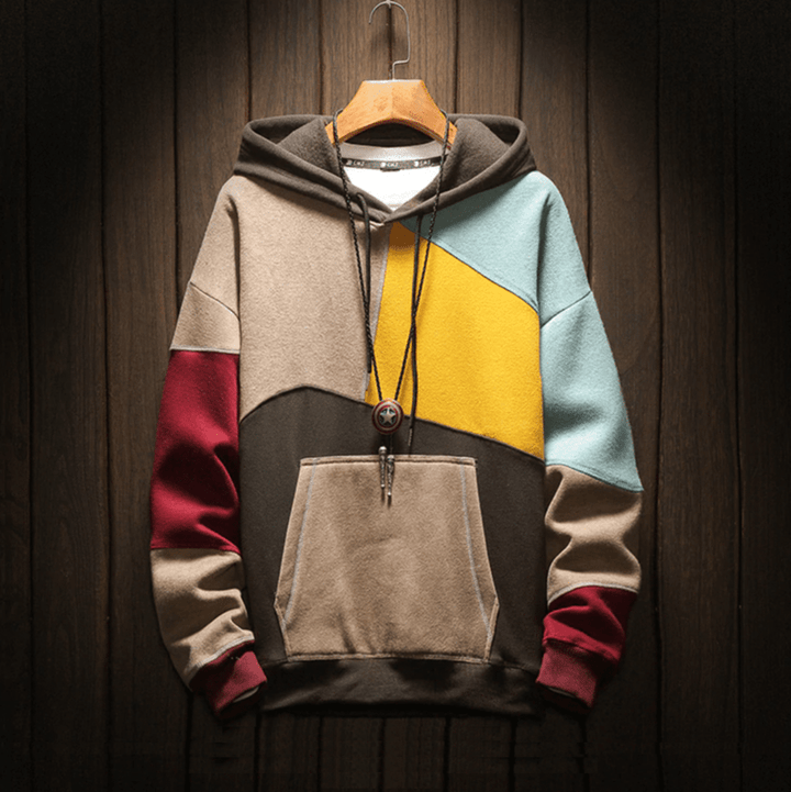 Colourful Patchwork Hoodie